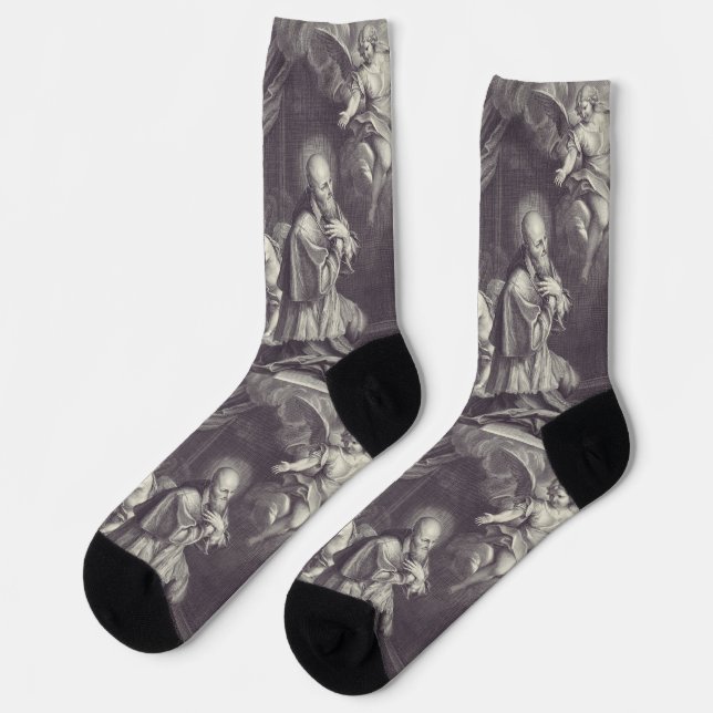 Heiliger Franz von Sales Bischof von Genf Socken (Linkes Detail)