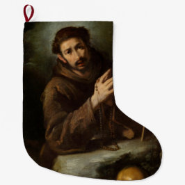 Heiliger Franziskus im Gebet (Christlicher Glaube) Großer Weihnachtsstrumpf