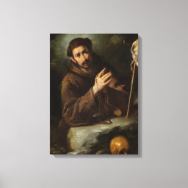 Heiliger Franziskus im Gebet (Christlicher Glaube) Leinwanddruck