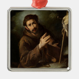 Heiliger Franziskus im Gebet (Christlicher Glaube) Ornament Aus Metall