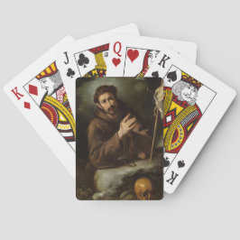 Heiliger Franziskus im Gebet (Christlicher Glaube) Spielkarten