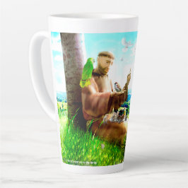 Heiliger Franziskus und die Predigt der Vögel Milchtasse