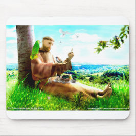 Heiliger Franziskus und die Predigt der Vögel Mousepad