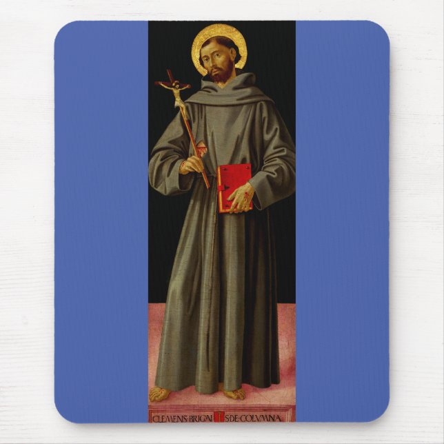 Heiliger Franziskus von Assisi durch Antoniazzo Ro Mousepad (Vorne)