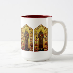 Heiliger Franziskus von Assisi-Renaissance Zweifarbige Tasse