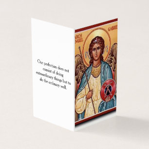 Heiliger Gabriel, Erzengel-Gebetskarte