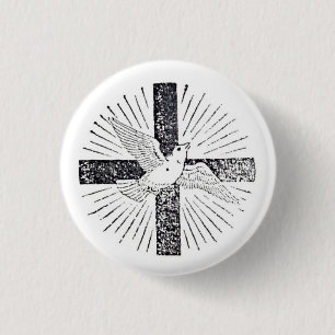 Heiliger Geist 1" Knopf Button