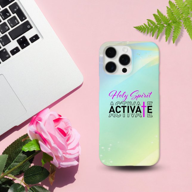 Heiliger Geist aktiviert - Grüne Pastelle Case-Mate iPhone Hülle (Von Creator hochgeladen)