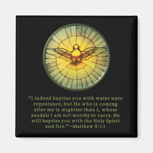 Heiliger Geist Feuer Magnet (Vorne)