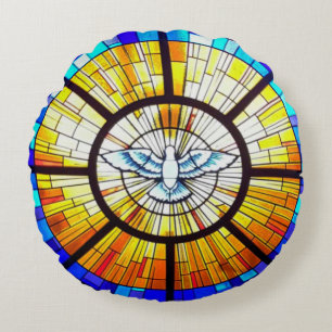 Heiliger Geist Gebet-Kissen Rundes Kissen