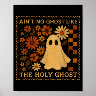 Heiliger Geist Lustiger Herbst Floral Retro Christ Poster