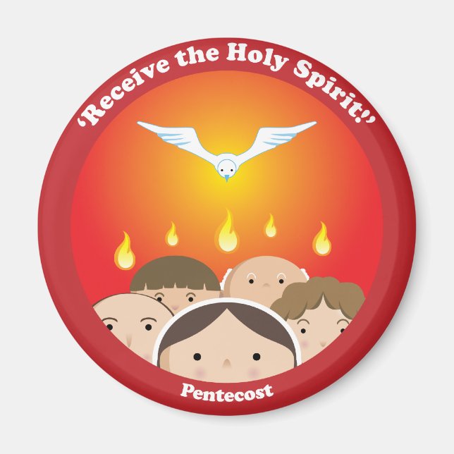 Heiliger Geist Pentecost Magnet (Vorne)