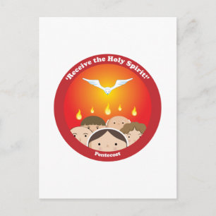 Heiliger Geist Pentecost Postkarte
