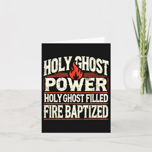 Heiliger Geist Power Christlicher Glaube Karte (Vorderseite)