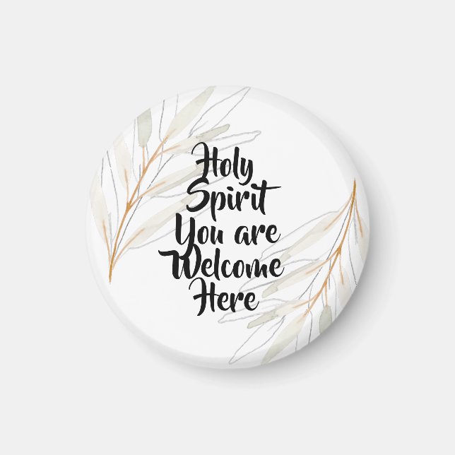 Heiliger Geist Sie sind hier willkommen Magnet (Vorne)