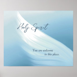 Heiliger Geist Sie sind willkommen Canvas Print Poster