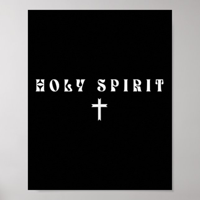Heiliger Geist Subtil Christlich Minimal Religiöse Poster (Vorne)