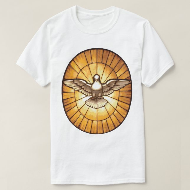 Heiliger Geist Taube aus dem Petersdom T-Shirt (Design vorne)
