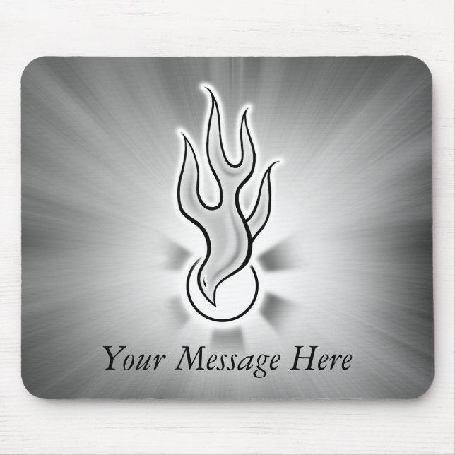 Heiliger Geist Tauben-Flammen-Entwurf Mousepad (Vorne)