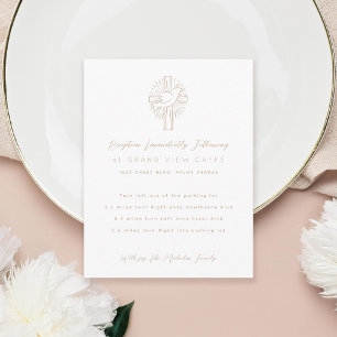 Heiliger Geist Taubenkreuz Bestätigung des Fotos Begleitkarte