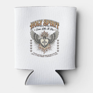 Heiliger Geist Vintage Gravur Flügel Herz Shirt_1 Dosenkühler