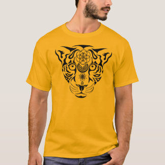 Heiliger Geometrie-Leopard-T - Shirt