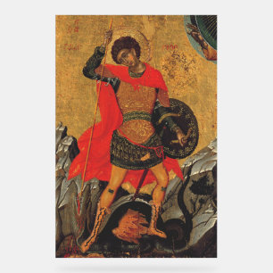 Heiliger Georg und der Drache Großmärtyrer Acrylschild