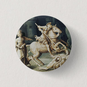 Heiliger Georg und der Drache Großmärtyrer Button