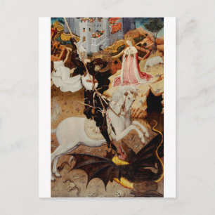 Heiliger Georg und der Drache Großmärtyrer Postkarte