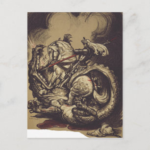 Heiliger Georg und der Drache Großmärtyrer Postkarte
