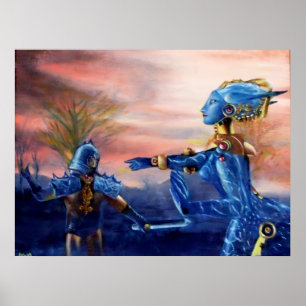 HEILIGER GEORGE UND AUSserirdischer DRACHE Poster