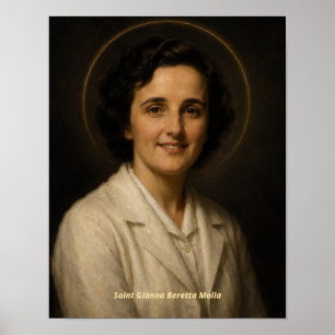 Heiliger Gianna Beretta Molla Kunstprint Poster