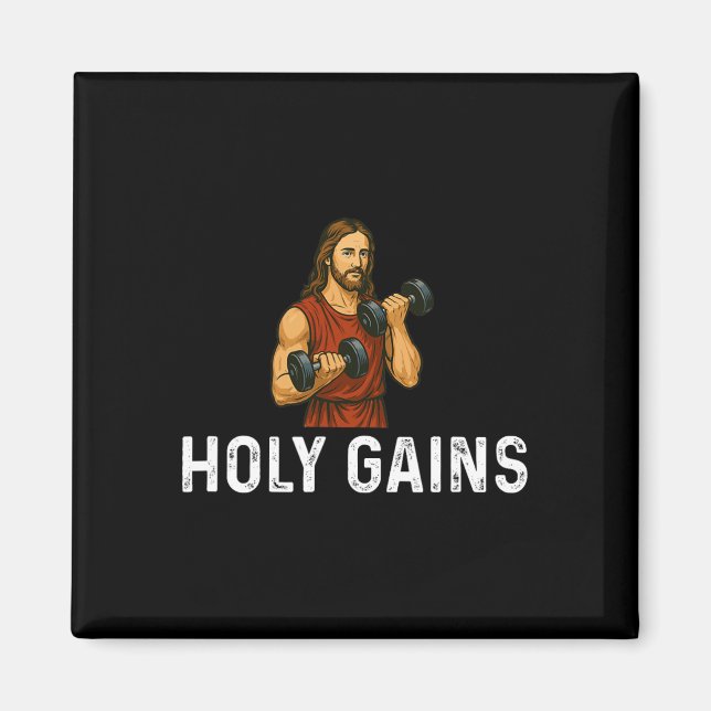Heiliger Gott der Kirche - Fitness heben Magnet (Vorne)
