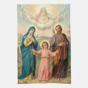 Heiliger Gott Familien-Jesuss Mary St Joseph der Geschirrtuch