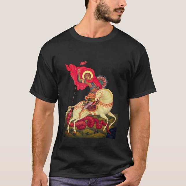 Heiliger Großmärtyrer Georg T-Shirt (Vorderseite)