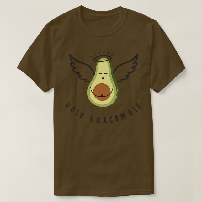 Heiliger Guacamole Angel Gesunde Lebensmittel Supe T-Shirt (Design vorne)