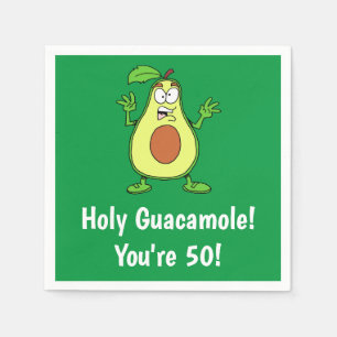 Heiliger Guacamole Du bist 50 Funny Avocado Serviette