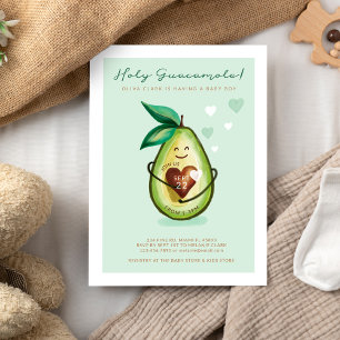 Heiliger Guacamole ein Baby Junge ist auf dem Weg Einladung