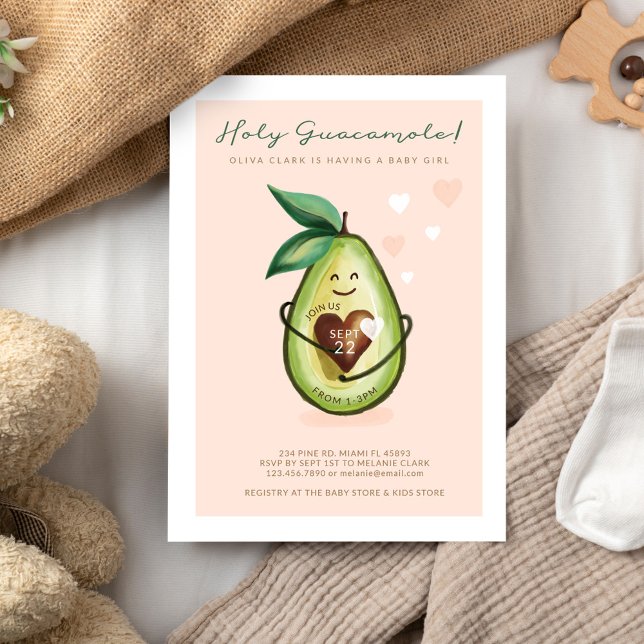 Heiliger Guacamole ein Baby Mädchen ist auf dem We Einladung (Von Creator hochgeladen)