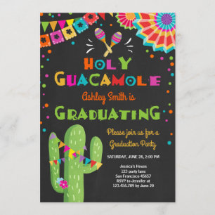 Heiliger Guacamole Fiesta Abschluss Einladung Part