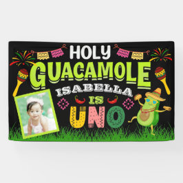 Heiliger Guacamole Fiesta avocado Geburtstag Uno,  Banner