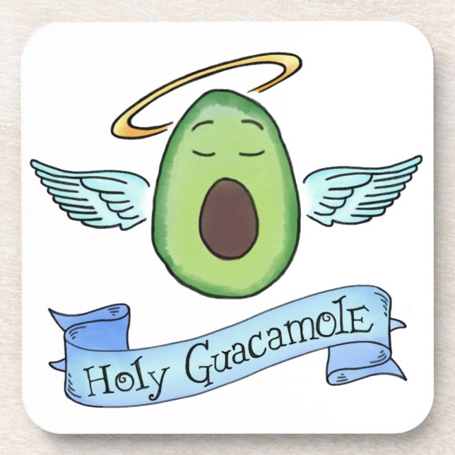 Heiliger Guacamole Getränkeuntersetzer (Vorderseite)