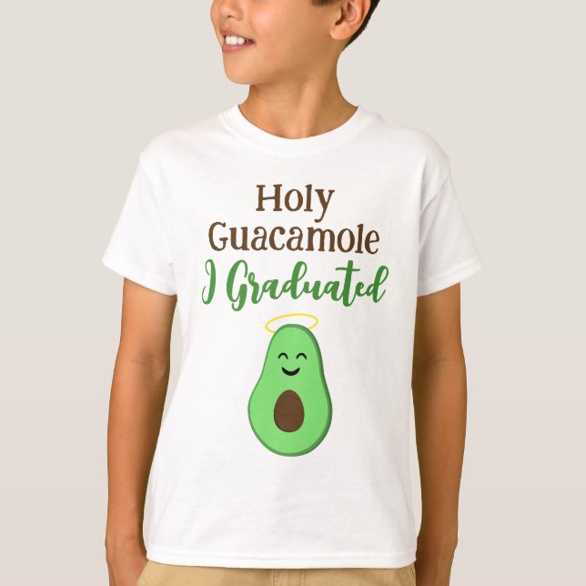Heiliger Guacamole I-Abschluss niedlicher Avocado T-Shirt (Vorderseite)