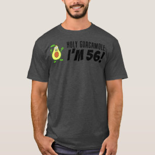 Heiliger Guacamole Ich bin 56 Cartoon Avocado Vegg T-Shirt