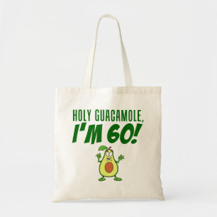 Heiliger Guacamole Ich bin 60 Cartoon Avocado Tragetasche