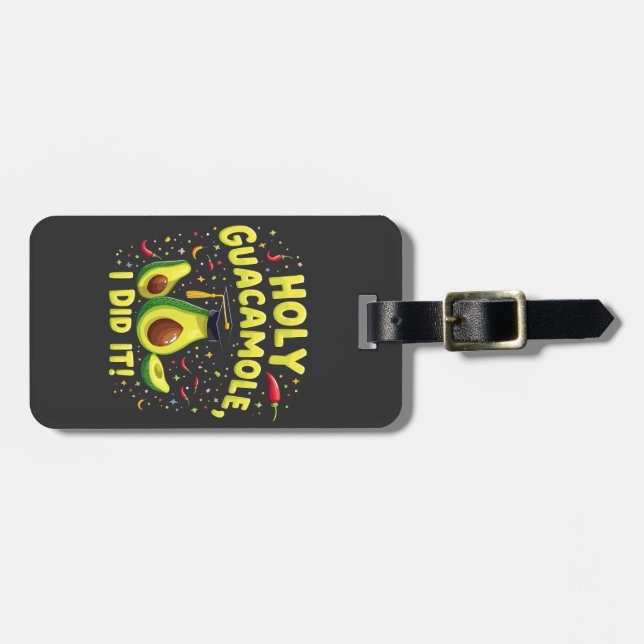 Heiliger Guacamole ich tat es Abschluss Cinco De M Gepäckanhänger (Vorderseite horizontal)