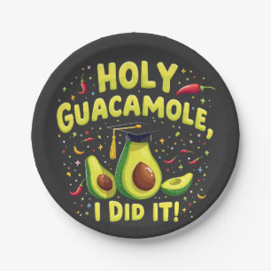 Heiliger Guacamole ich tat es Abschluss Cinco De M Pappteller
