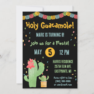Heiliger Guacamole! Mexikanische Fiesta-Geburtstag Einladung