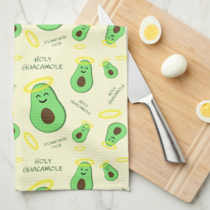 Heiliger Guacamole niedlicher Avocado Geschirrtuch