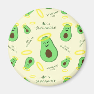 Heiliger Guacamole niedlicher Avocado Magnet